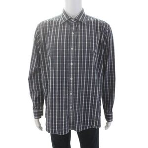 Hickey Women's Collared Long Sleeves Button Down Plaid Shirt Size XXL